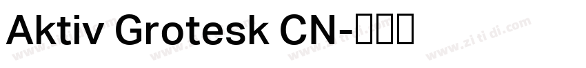 Aktiv Grotesk CN字体转换